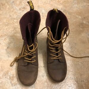 Brown Lace-Up Dr. Marten’s Combat Boots